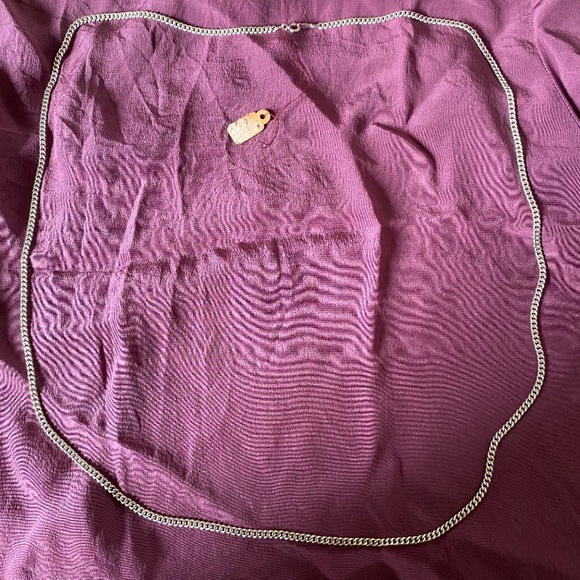 Agem I Sterling Silver Curb Neck Chain 30" - Picture 9 of 16